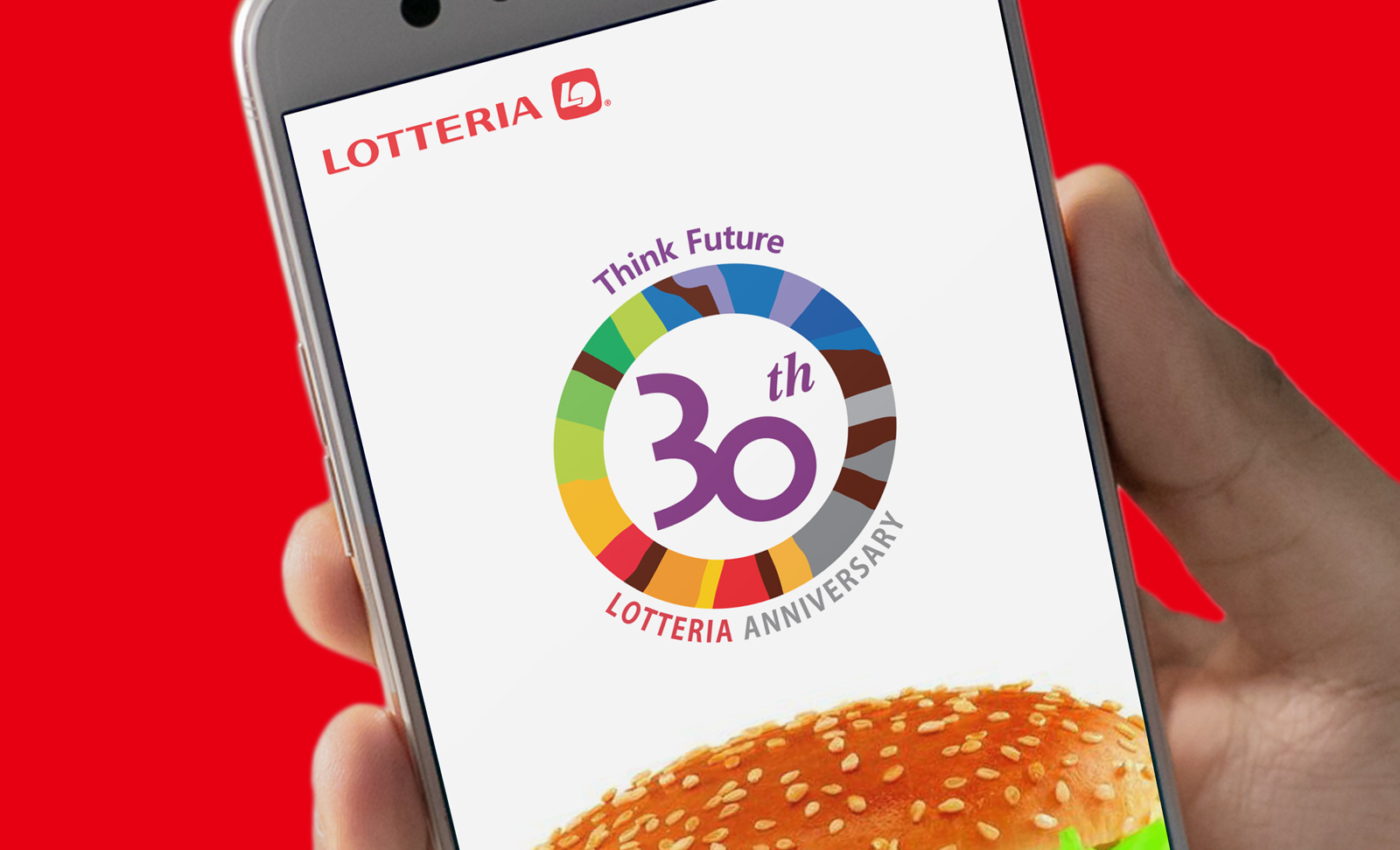 롯데리아 30주년 엠블럼